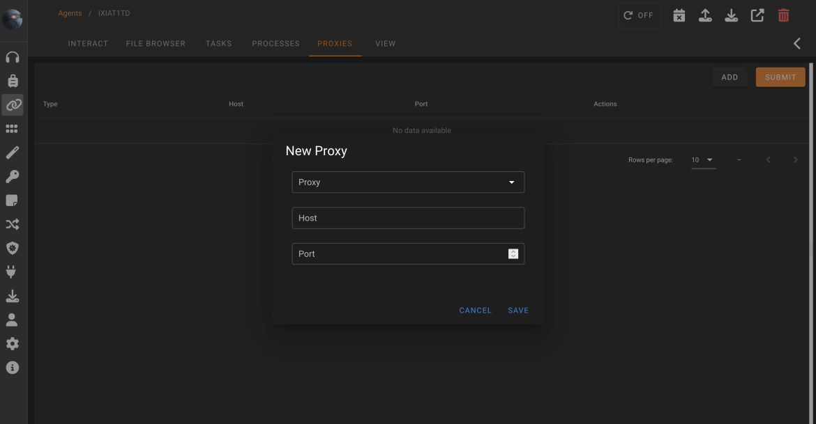 Starkiller Proxy Management