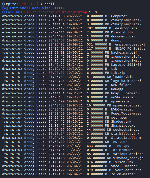 Empire IronPython Shell