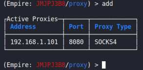 Add Proxy to List